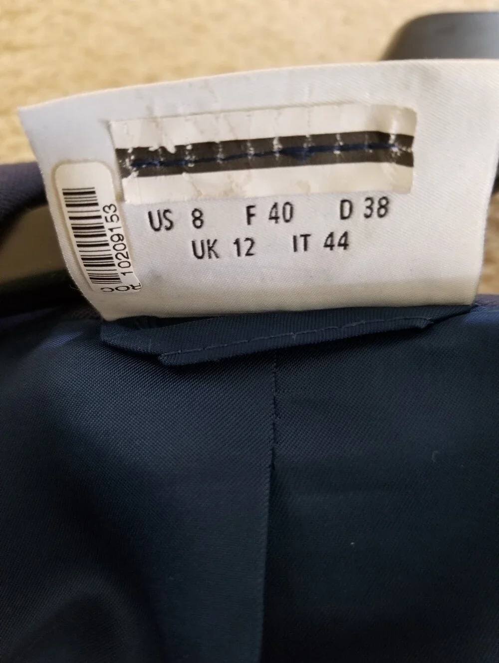 Akris Punto Navy Blue Double Breasted Sleeveless Blazer Vest Size 8